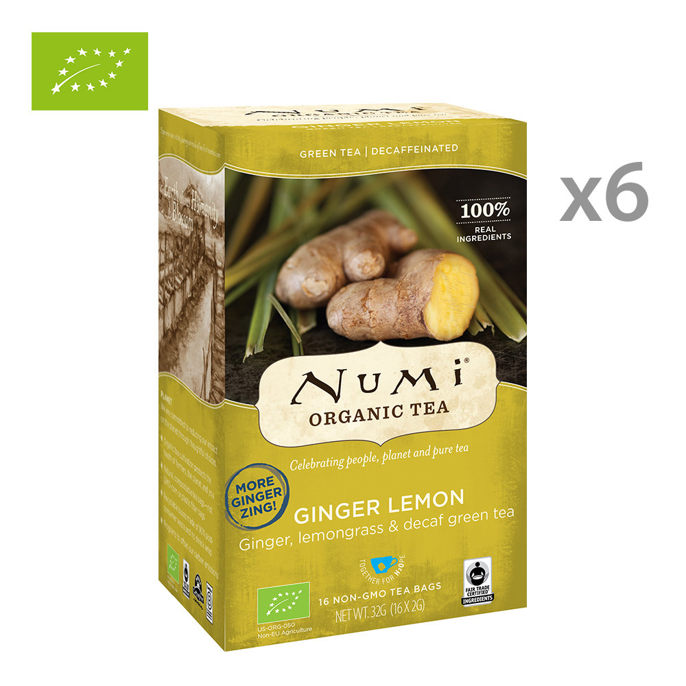 6 confezioni (x18 bustine) - Decaf Ginger Lemon