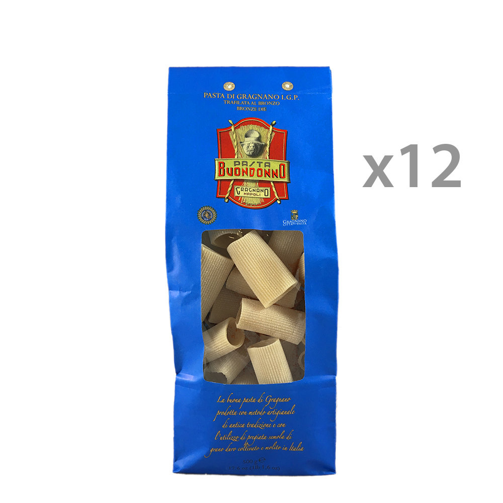 12 confezioni - Paccheri rigati di Gragnano IGP 500 gr