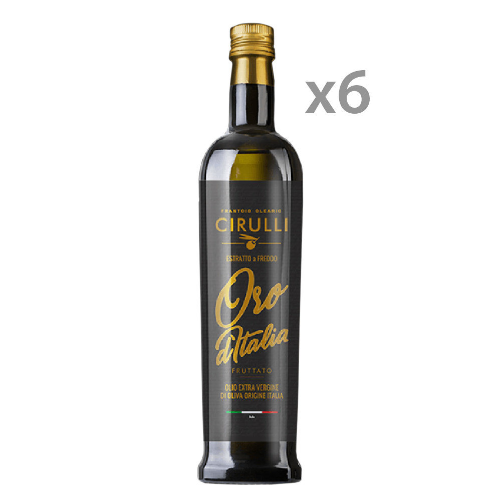 6 bottiglie 0,75 lt - Olio EVO ''Oro d'Italia''