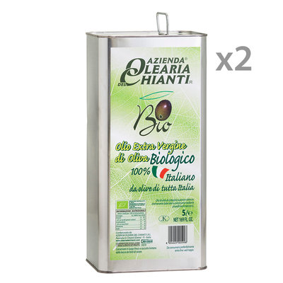 Olio EVO 2 latte da 5 lt - Olio EVO BIO Italiano