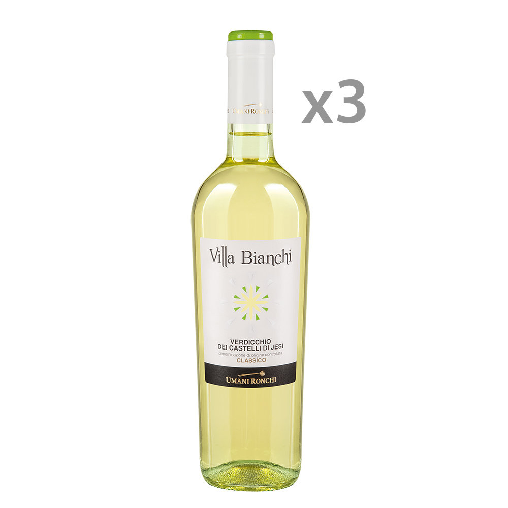 3 bottiglie - ''Villa Bianchi'' Verdicchio dei Castelli di Jesi DOC 2017