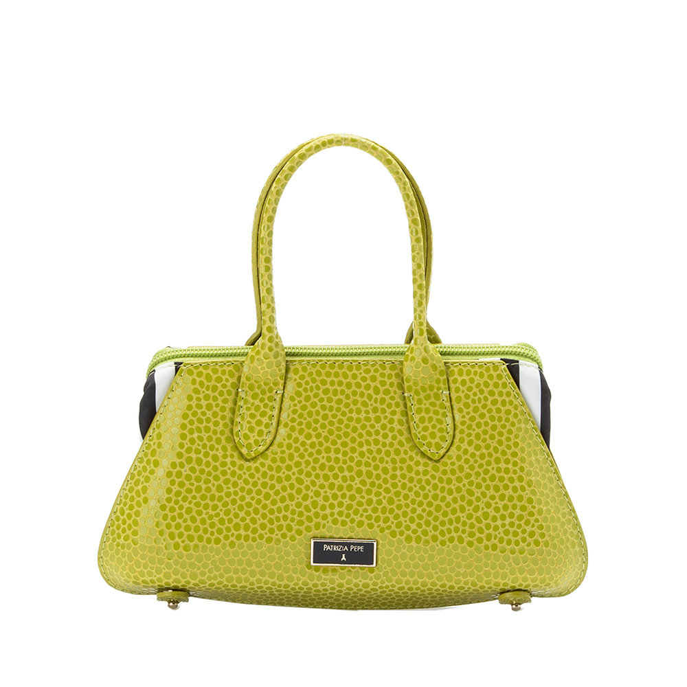 Borsa XL in tessuto PATRIZIA PEPE verde - 9196428
