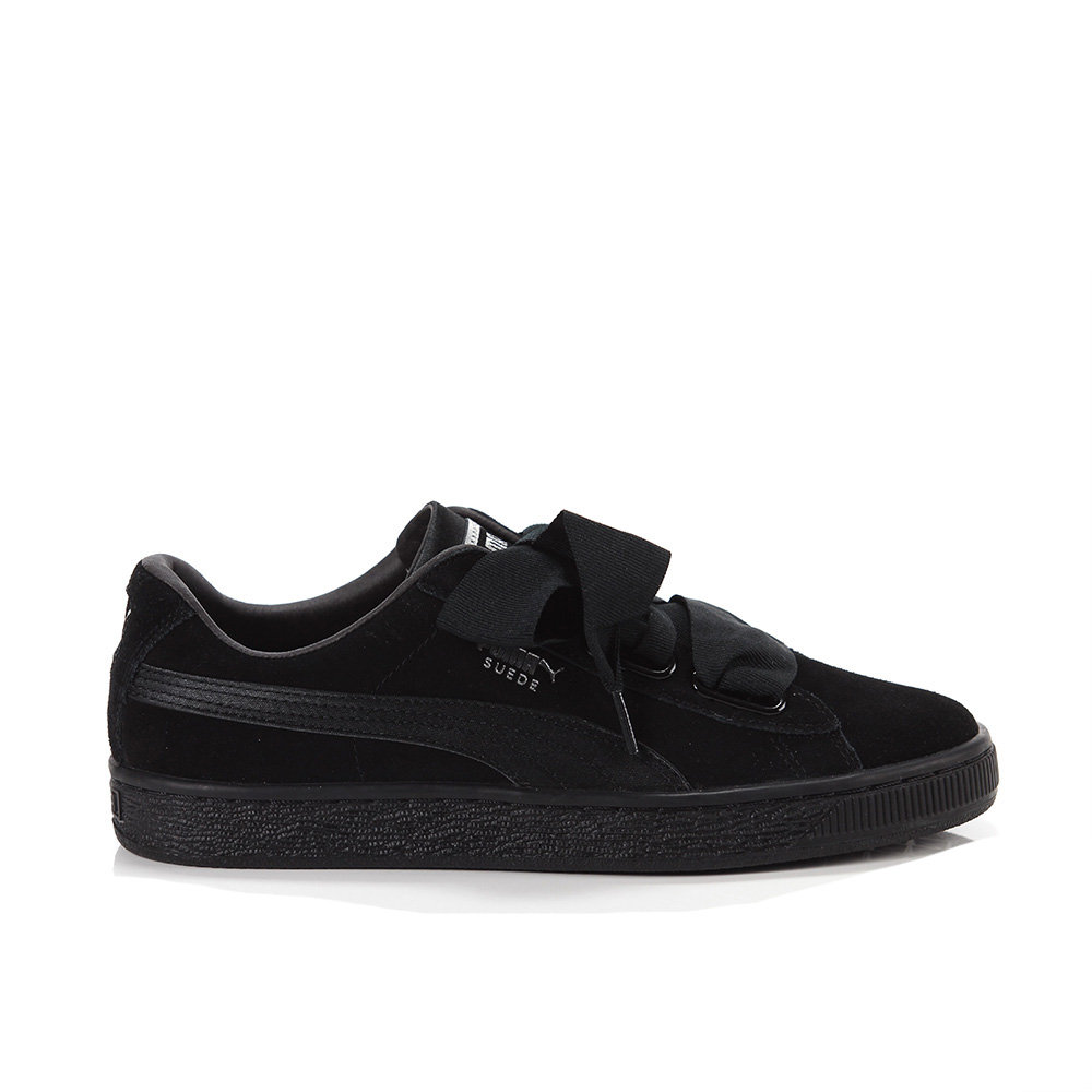 puma suede heart bambino marroni