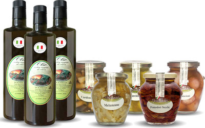 Box Degustazione 3 bottiglie 75 cl Olio EVO - 5 Sottoli