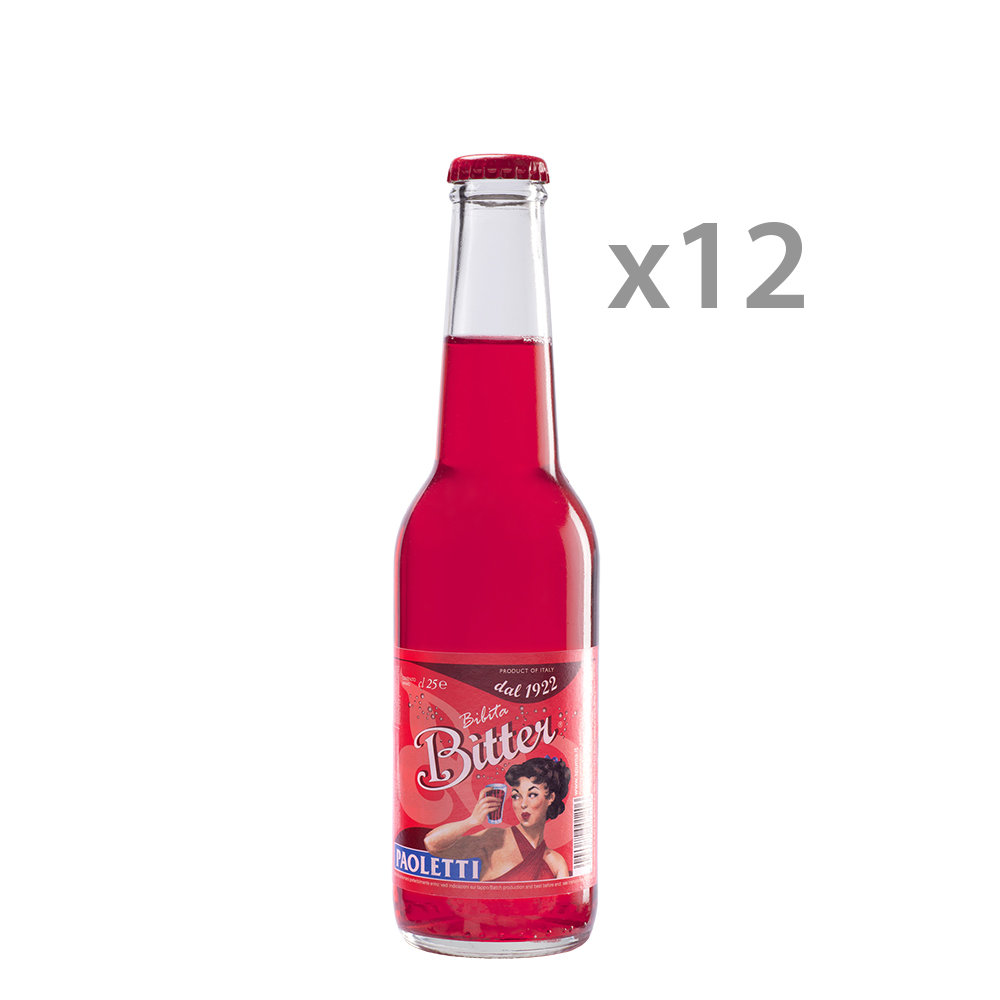 12 bottiglie - Bitter Rosso 0,25 lt