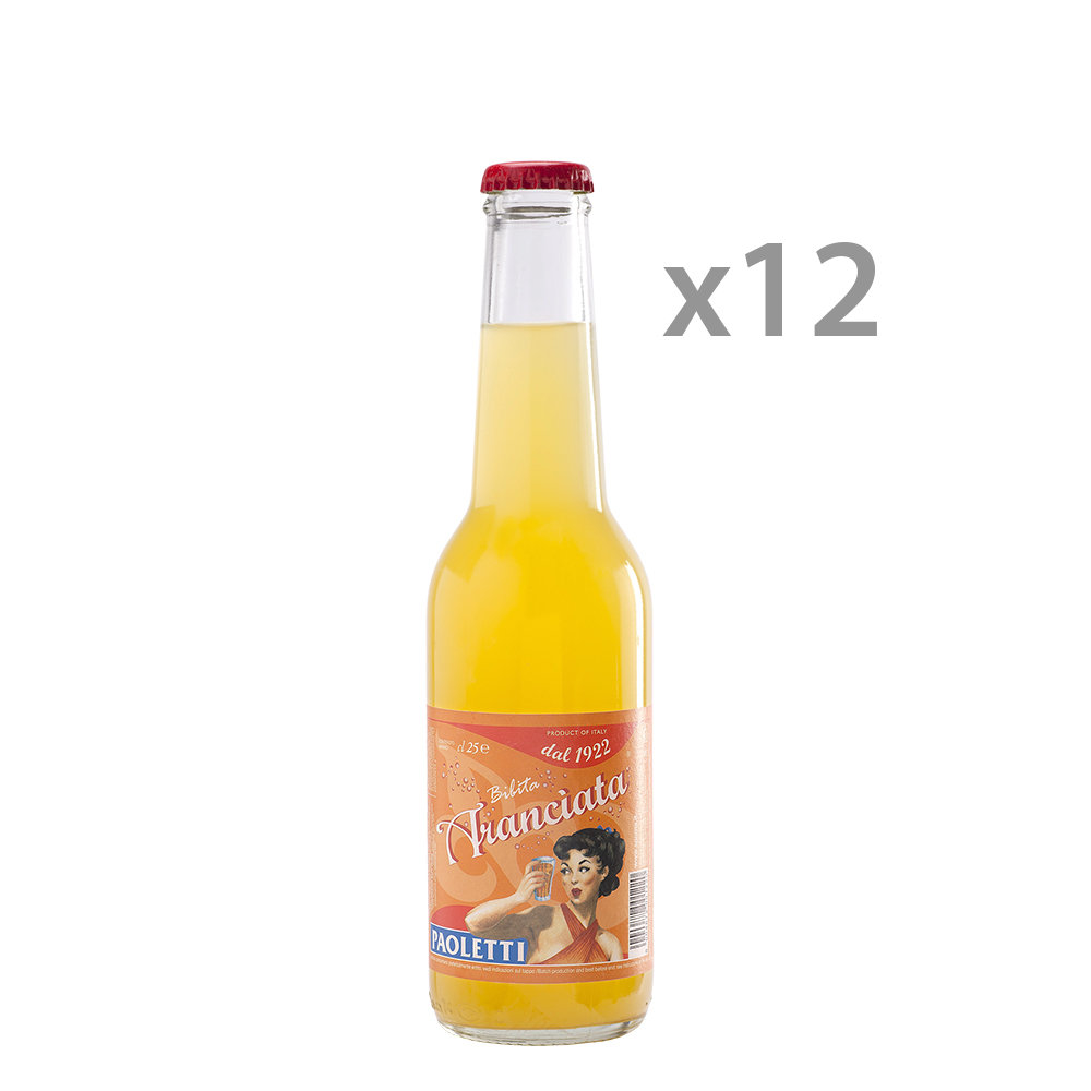 12 bottiglie - Aranciata 0,25 lt