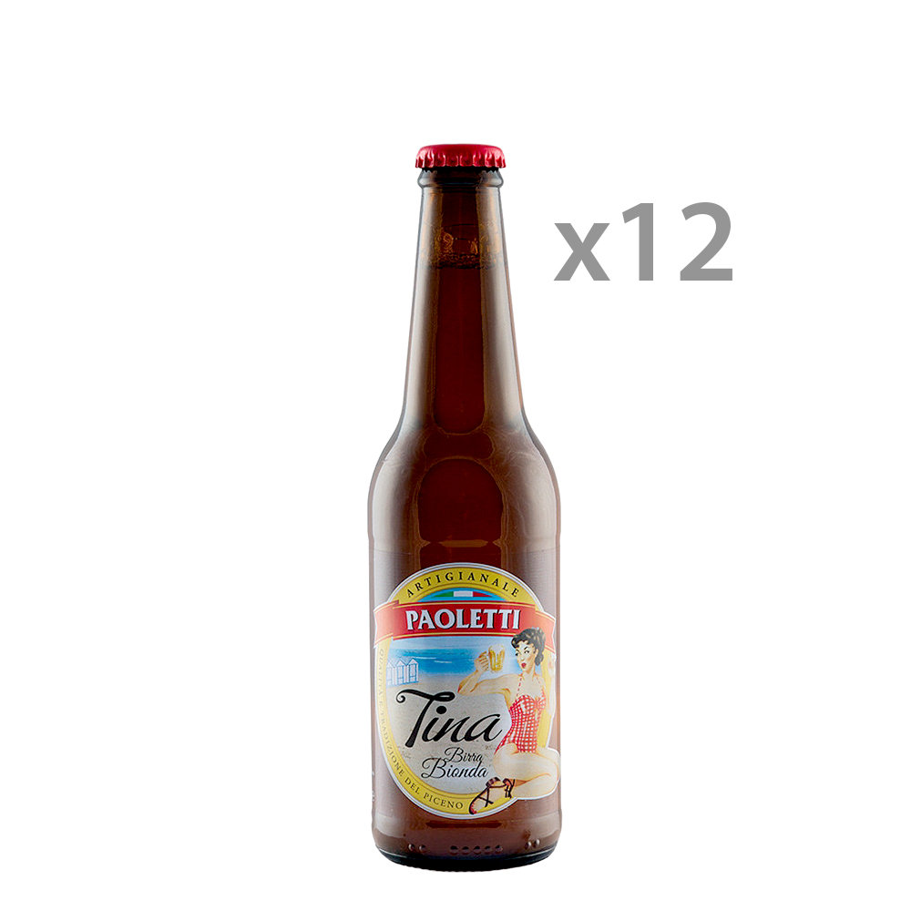 12 bottiglie - Birra Bionda 0,33 lt