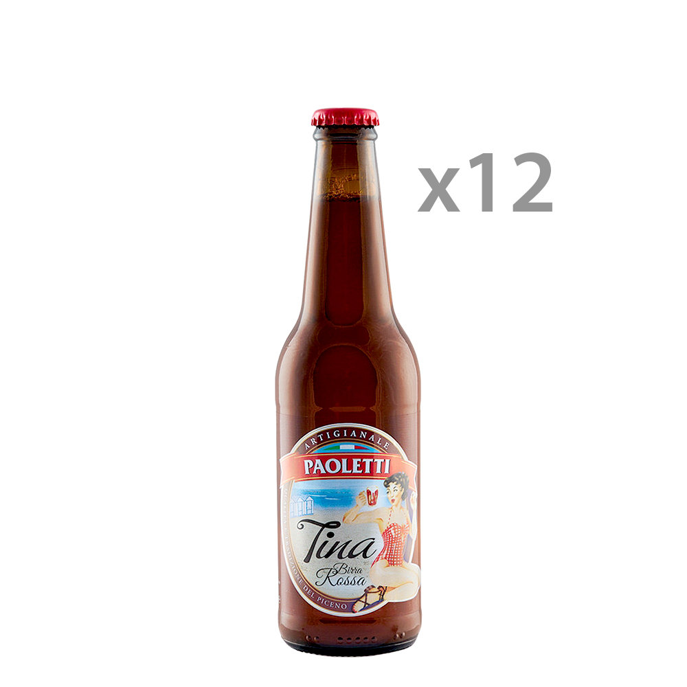 12 bottiglie - Birra Rossa 0,33 lt