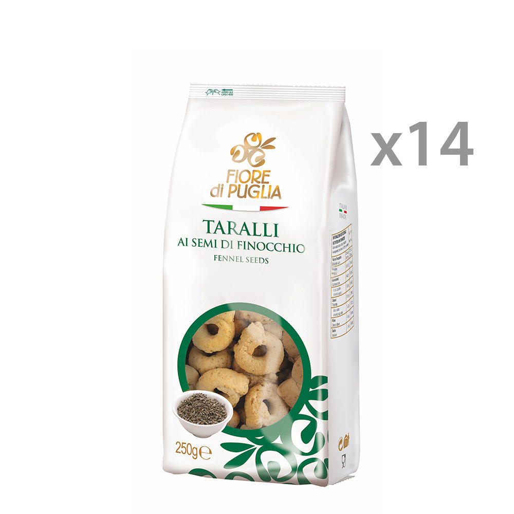 14 confezioni - Taralli al Finocchio 250 gr