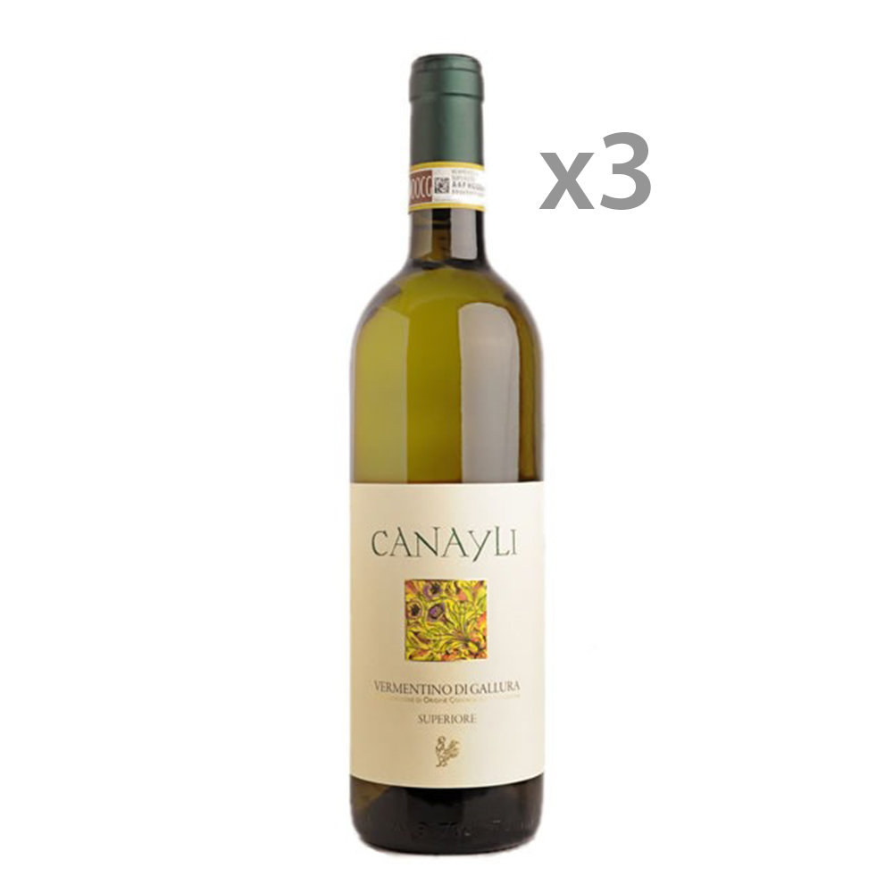 3 bottiglie - ''Canayli'' Vermentino di Gallura Superiore DOCG