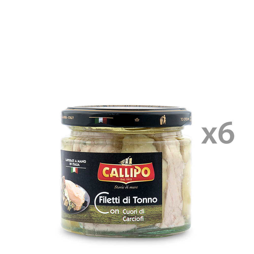 6 vasetti - Filetti con carciofi  200 gr