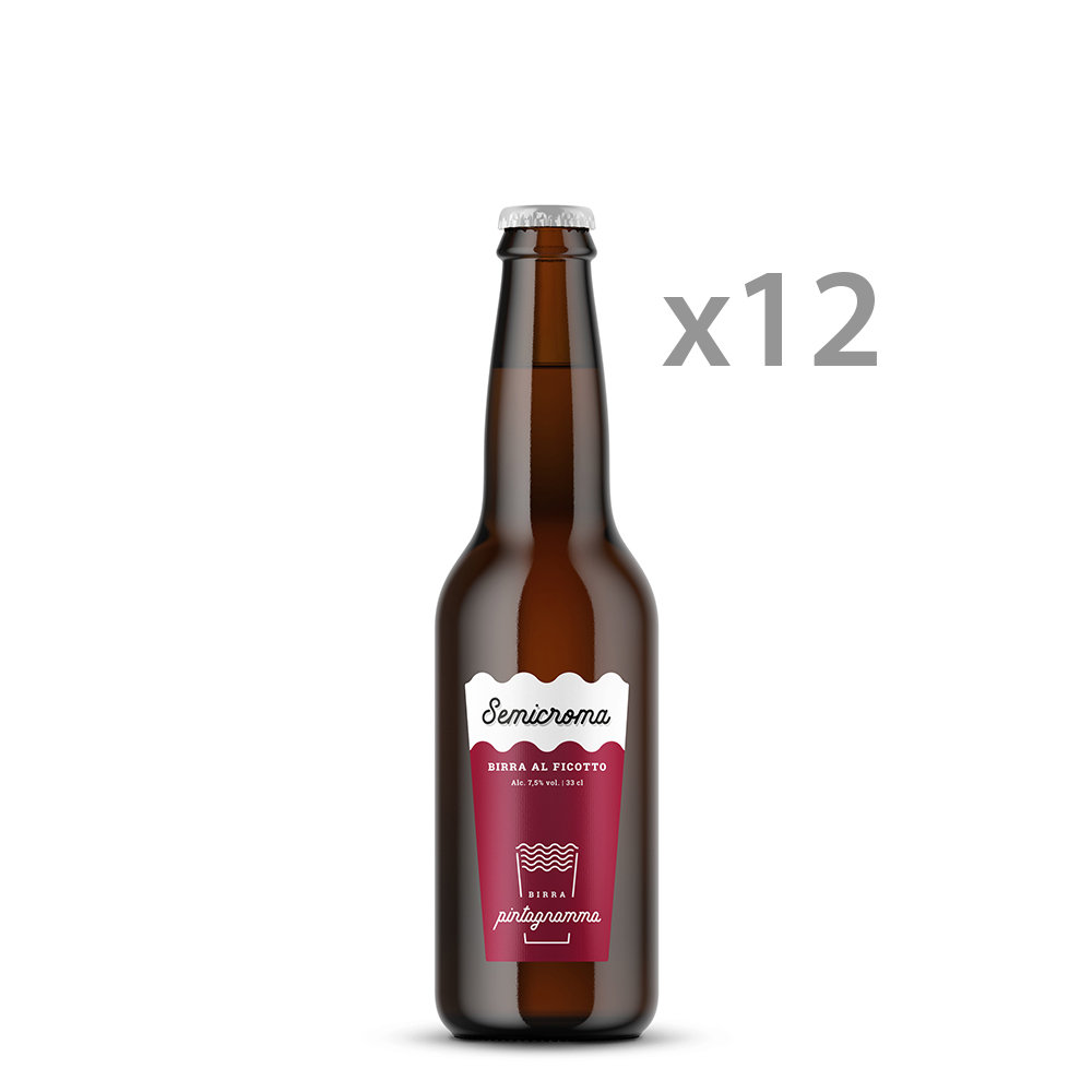 12 bottiglie - ''Semicroma'' birra al Ficotto 33 cl