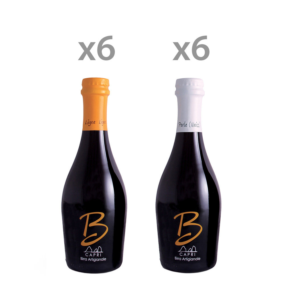 12 bottiglie miste da 33 cl: 6 Ligea - 6 Perla