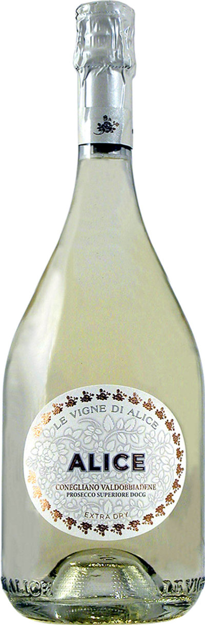 Bollicine 1 bottiglia Magnum - "Alice" Conegliano Valdobbiadene Prosecco Superiore Extra Dry DOCG