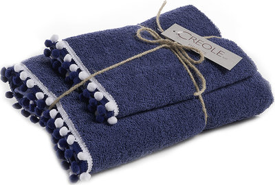 Set viso + ospite , blu