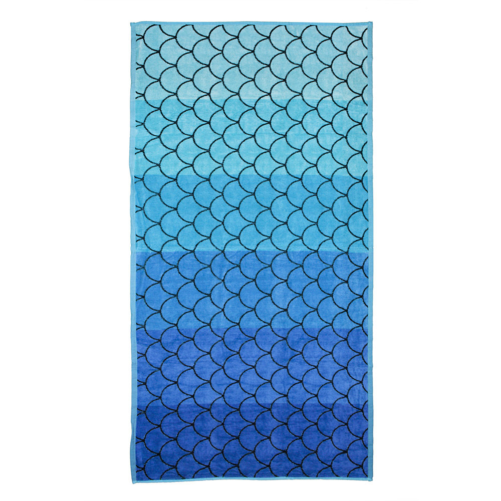 Asciugamani Mare Spugna TELO MARE In Spugna Puro Cotone Jeko Surf