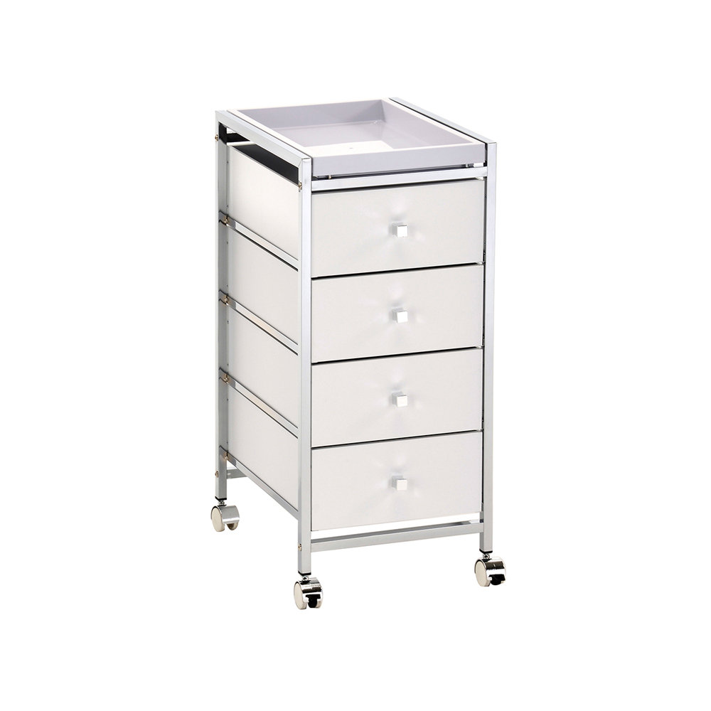 Cassettiera In Tessuto Con 4 Cassetti - Comodino Organizzatore Per Camera Da Letto E Piccoli Spazi 45x30x94 Cm - Foto 4