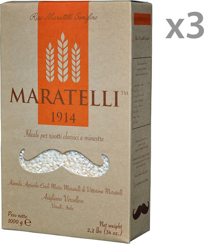 Riso 3 confezioni - Riso Maratelli 1 kg