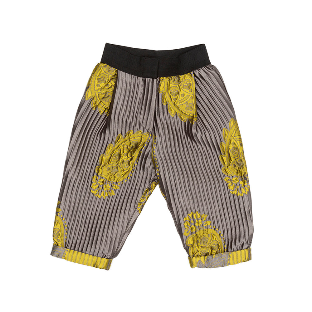 Pantaloni cavallo basso grigio e giallo - CAFFè D'ORZO - Acquista su Ventis.