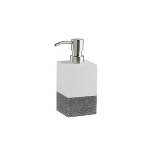 Set accessorio bagno completo Bingo 3 Pz Grigio In Scatola porta spazzolino  sapone