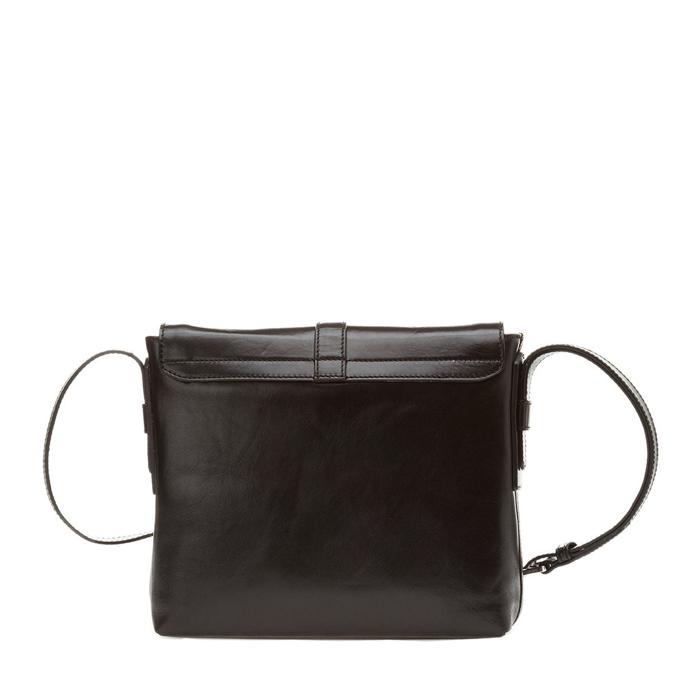 Bolso bandolera hombre con solapa y hebilla negra - The Bridge - Compra en  Ventis.