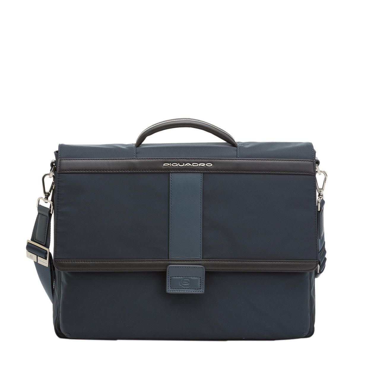 Piquadro Collezione Link2 Cartella in Pelle e Tessuto Porta Notebook 15 Blu Piquadro Collezione Link2 Cartella in Pelle e Tessuto Porta Notebook 15 Blu