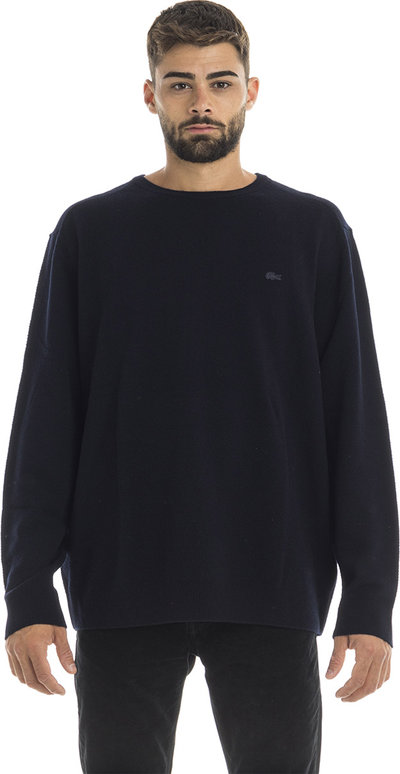 Maglie Pullover a trama operata blu notte