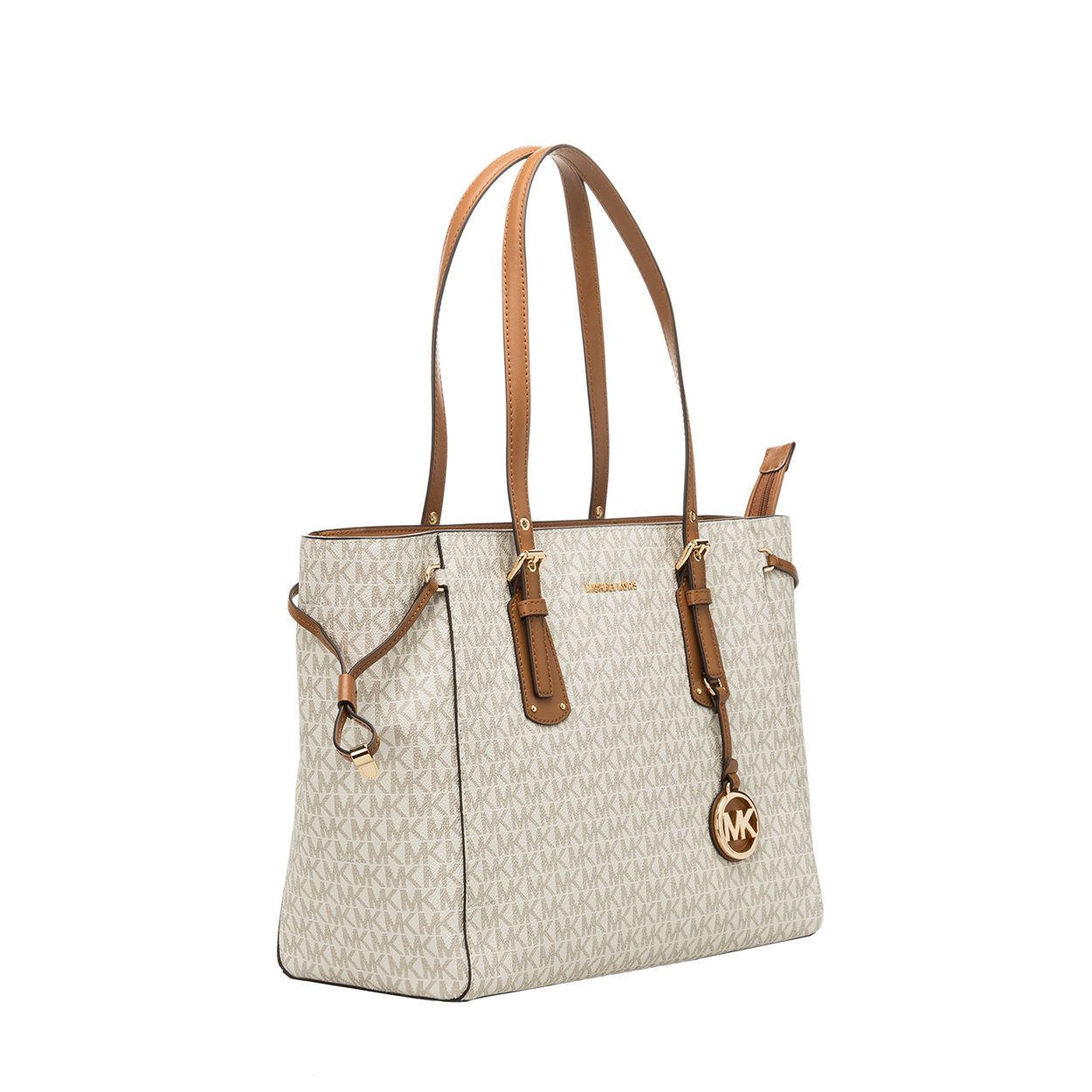 Bolso tote Voyager con logo de vainilla estampado - Michael Kors - Compra  en Ventis.