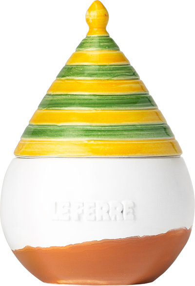Olio EVO 1 bottiglia - Olio Extravergine d'Oliva "TRUTTULA'" inceramica da 0,50 lt. colore giallo-verde
