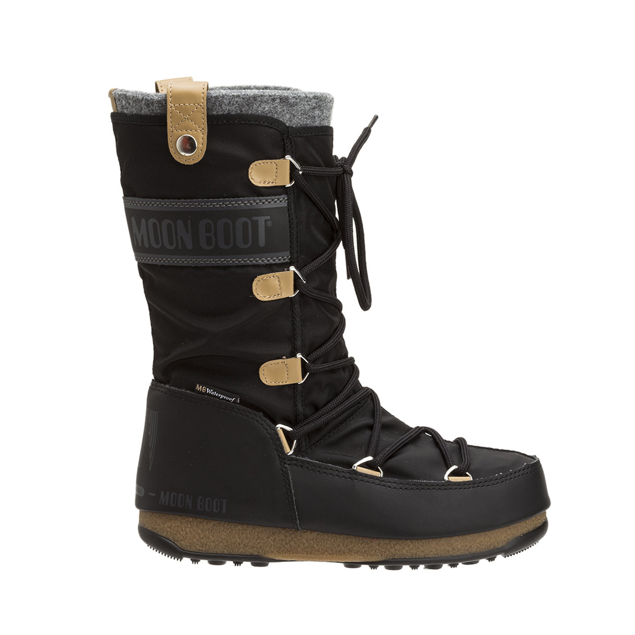Botas negras fieltro Monaco - Moon Boot - Compra en Ventis.