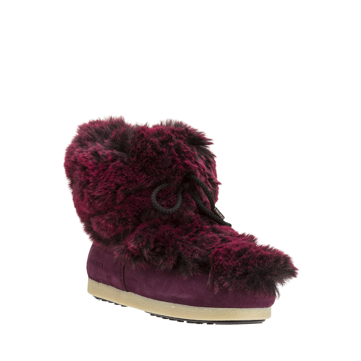 Botas bajas en piel burdeos y piel sintética - Moon Boot - Compra en Ventis.