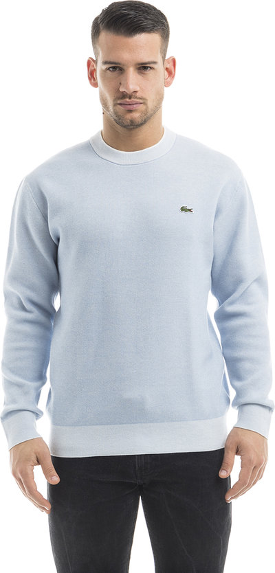 Maglie Pullover girocollo azzurro melange