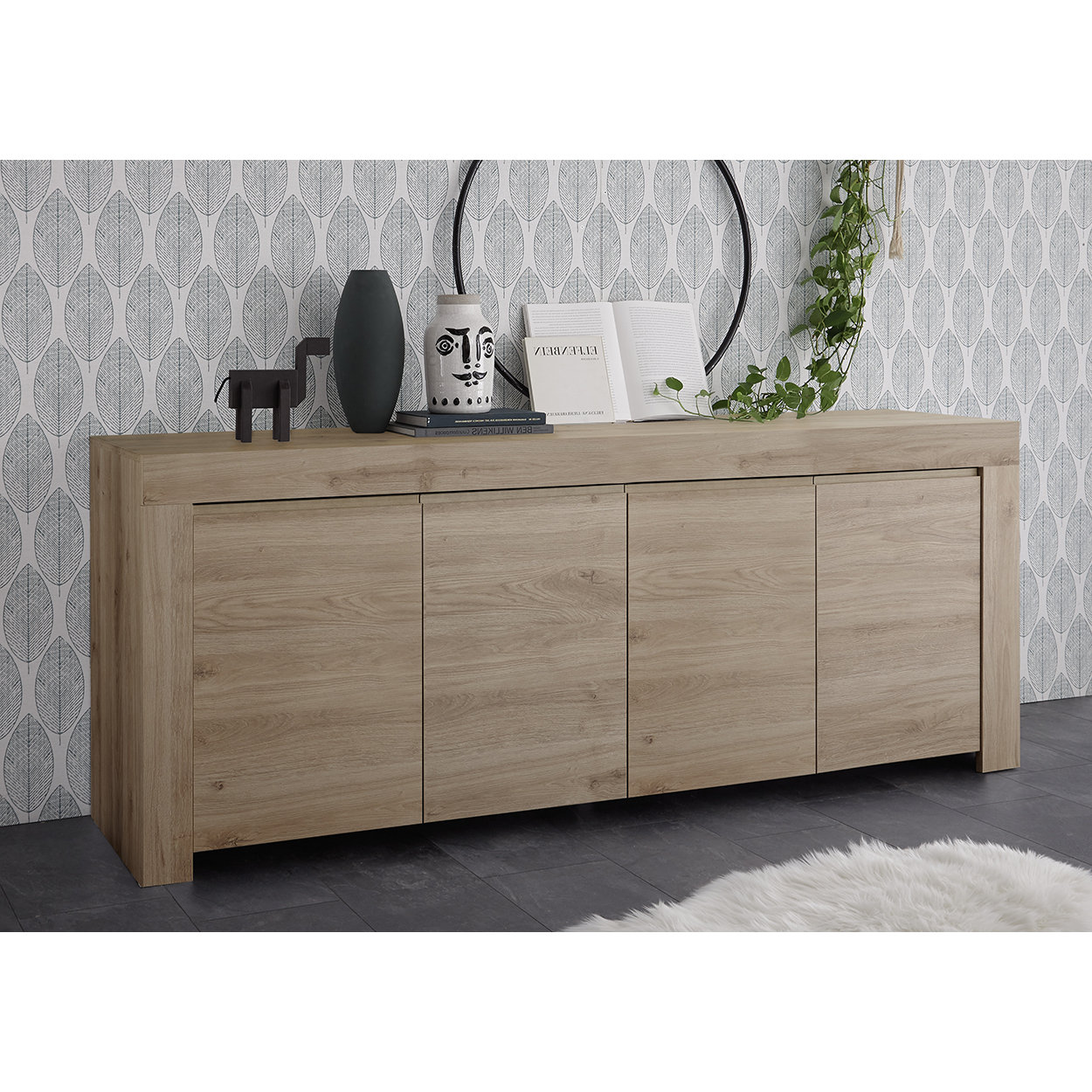 Credenza PANAMA rovere scuro TFT industrial