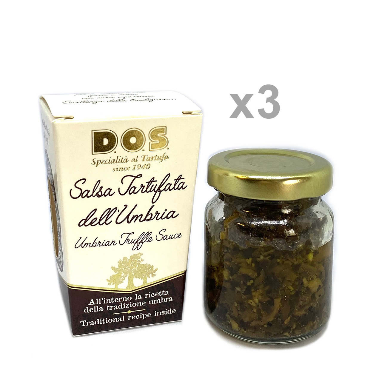 3 vasetti - Salsa Tartufata dell'Umbria 50 gr