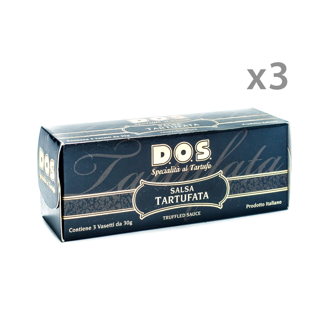 3 confezione con 3 vasetti da 30 gr - Tris Salsa Tartufata