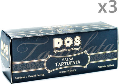 Prodotti al tartufo 3 confezione con 3 vasetti da 30 gr - Tris Salsa Tartufata
