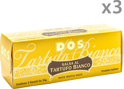 Prodotti al tartufo 3 confezione con 3 vasetti da 30 gr - Tris Salsa al Tartufo Bianco