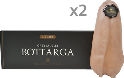 Bottarga 2 confezioni - Bottarga di Muggine Ricoperta di Cera Kosher Medium 125 gr