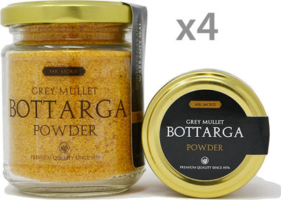 Bottarga 4 vasetti - Bottarga di Muggine Grattugiata Kosher in Vasetto Deluxe 70 gr