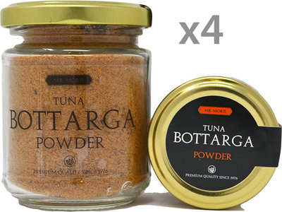 Bottarga 4 vasetti - Bottarga di Tonno Grattugiata Kosher in Vasetto Deluxe 70 gr