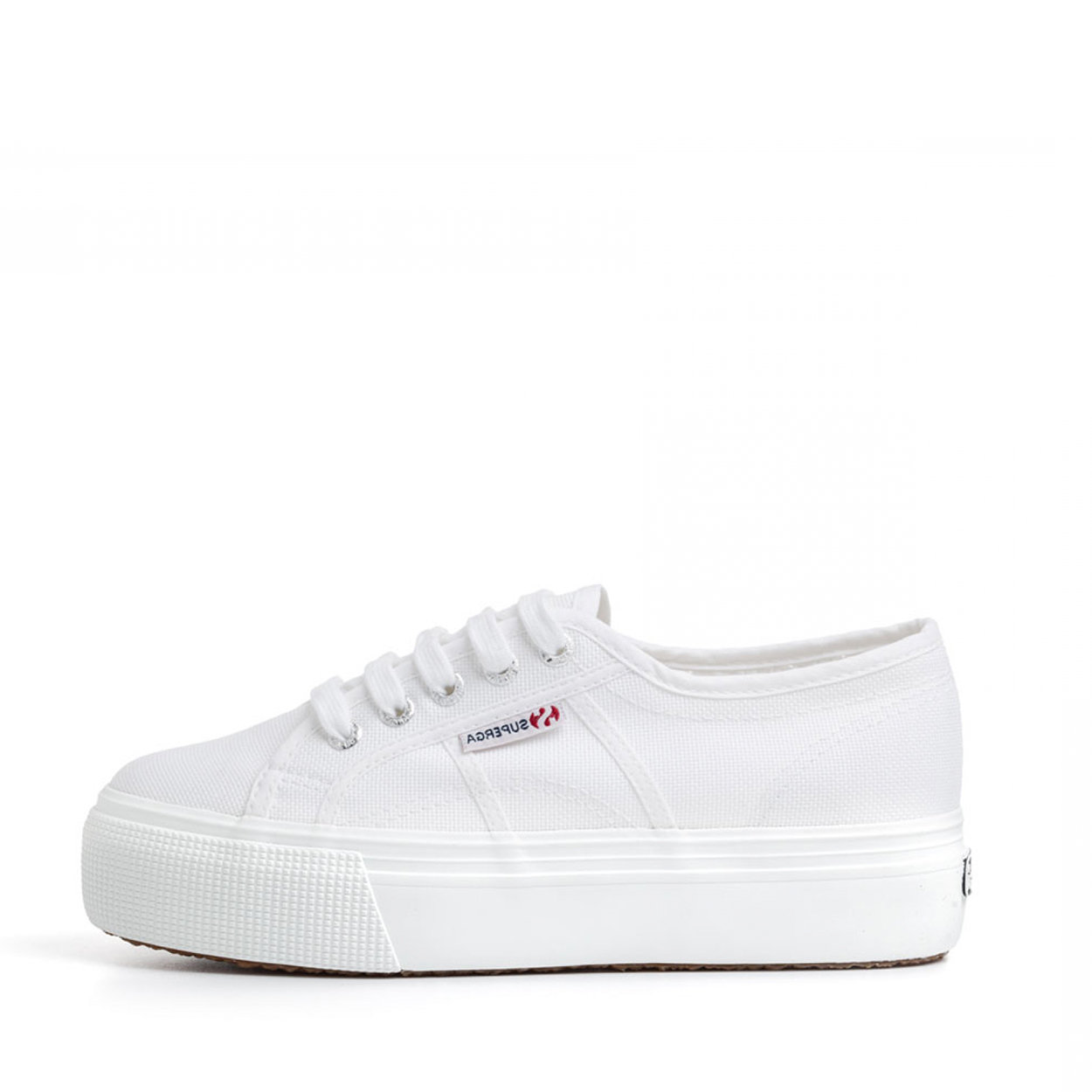 superga bianche zeppa