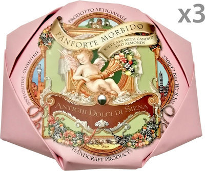 Dolci delle Feste 3 confezioni - Panforte Morbido 230 gr "senza glutine"