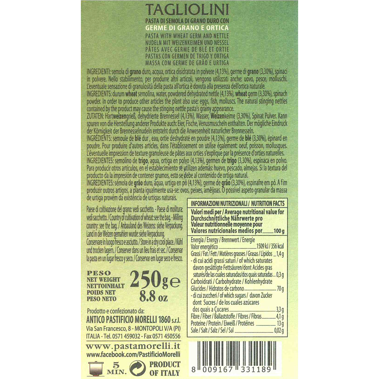 16 mixed packs - Pasta Mille Gusti 250 gr - Pasta Morelli - Purchase on Ventis. 16 mixed packs - Pasta Mille Gusti 250 gr - Pasta Morelli - Purchase on Ventis.