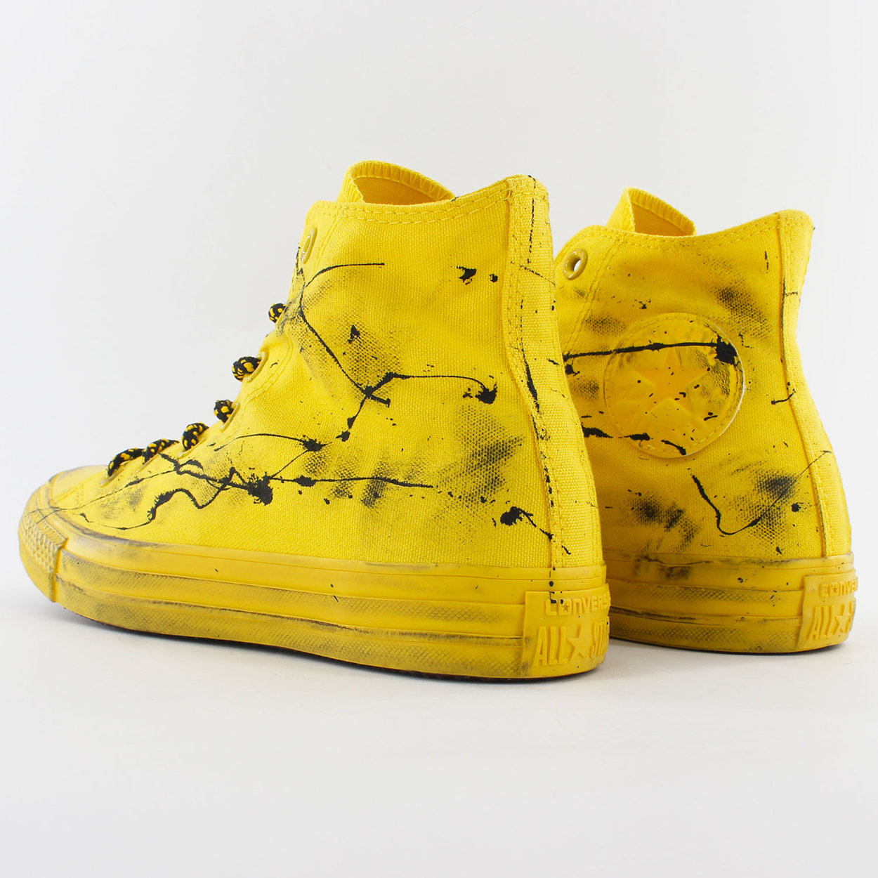 CONVERSE ALL STAR Zapatillas altas con salpicaduras amarillas contrastantes  - Mimanera - Compra en Ventis.