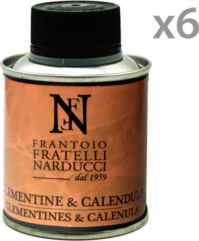 Olio aromatizzato 6 bottiglie - Olio EVO alle Clementine & Calendula 0,10 lt