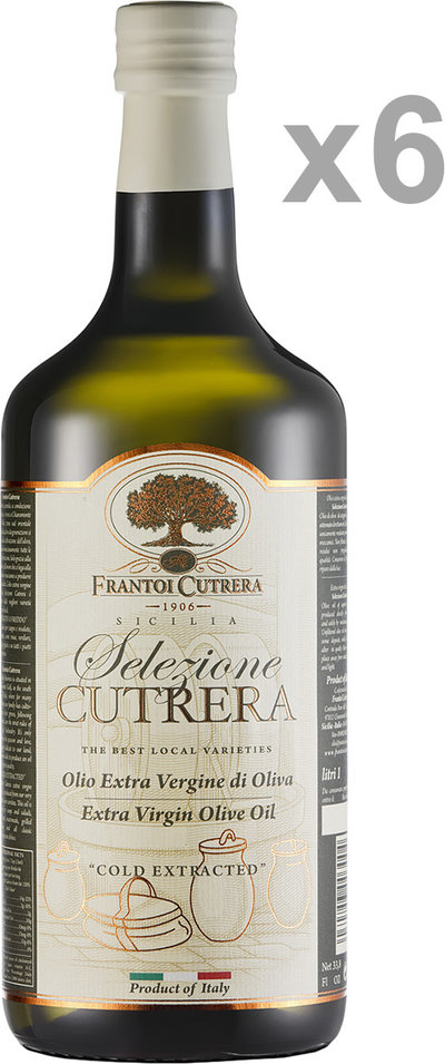 Olio EVO 6 bottiglie 1 lt - Olio EVO Selezione Cutrera