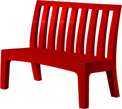 Pouf e Panche Panca ROMEO, colore rosso
