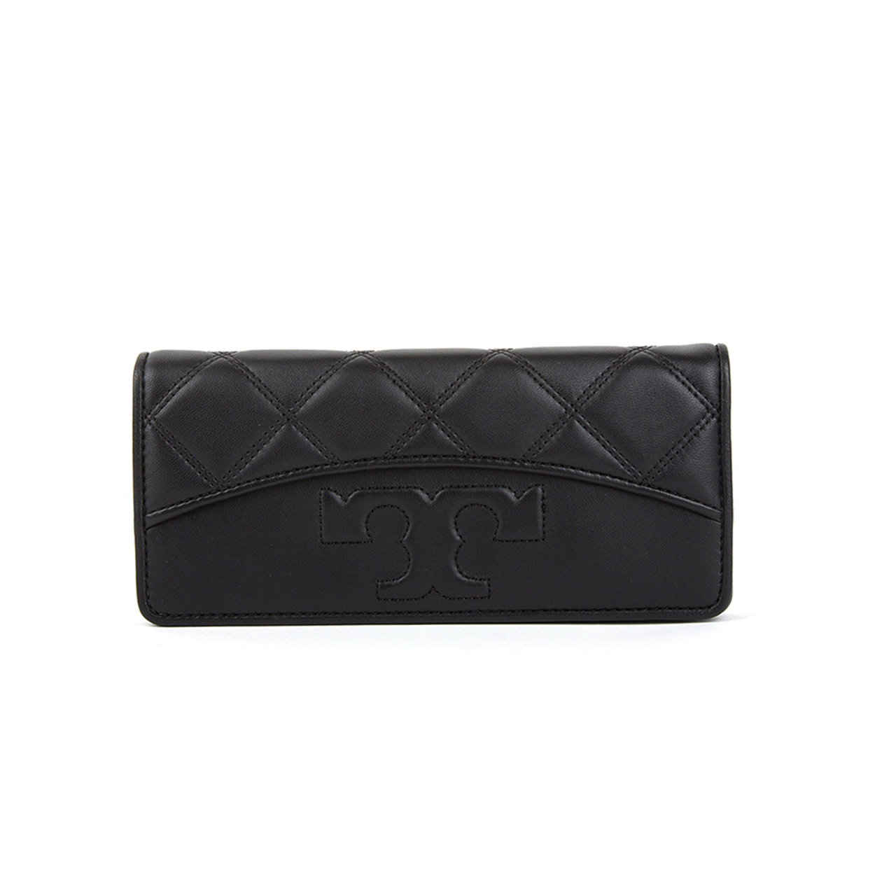 Savannah slim wallet in black leather matellassè - Tory Burch - Purchase on  Ventis.