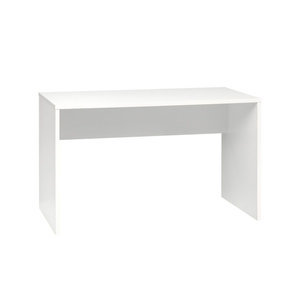 Scrivania in colore marrone chiaro/bianco 120 x 48 cm con 2