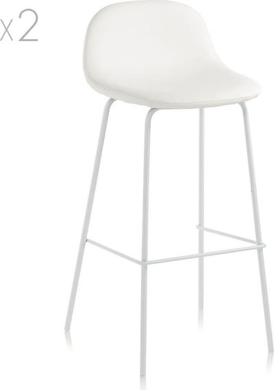 Sedie e sgabelli Set 2 sgabelli EVRY bianco